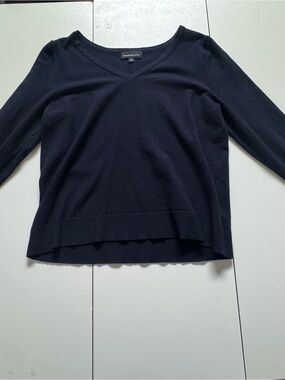 Fortune+Ivy Navy Crewneck Sweater